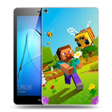 Силиконовый чехол на Huawei MediaPad T3 8 с принтом Майнкрафт Minecraft