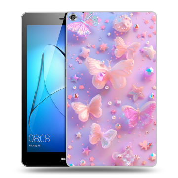 Силиконовый чехол на Huawei MediaPad T3 8 с принтом Бабочки