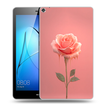 Силиконовый чехол на Huawei MediaPad T3 8 с принтом Розовая роза