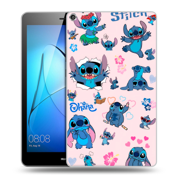 Силиконовый чехол на Huawei MediaPad T3 8 с принтом Лило и Стич