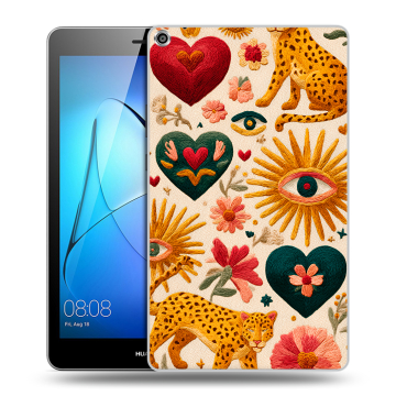 Силиконовый чехол на Huawei MediaPad T3 8 с принтом Модный принт