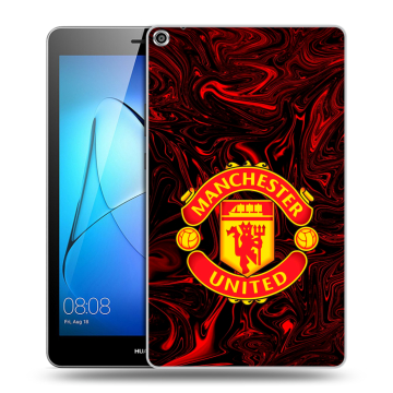 Силиконовый чехол на Huawei MediaPad T3 8 с принтом Manchester United