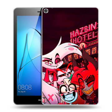 Силиконовый чехол на Huawei MediaPad T3 8 с принтом Hazbin Hotel Отель Хазбин Силиконовый чехол на Huawei MediaPad T3 8 с принтом Hazbin Hotel Отель Хазбин