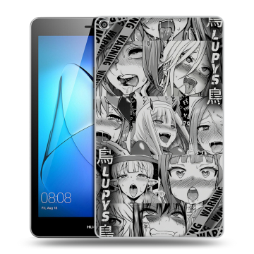 Силиконовый чехол на Huawei MediaPad T3 8 с принтом Ahegao Ахегао Аниме