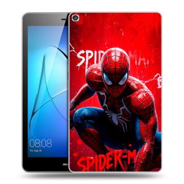 Силиконовый чехол на Huawei MediaPad T3 8 с принтом Spiderman Человек паук Силиконовый чехол на Huawei MediaPad T3 8 с принтом Spiderman Человек паук
