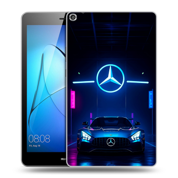 Силиконовый чехол на Huawei MediaPad T3 8 с принтом Mercedes Мерседес