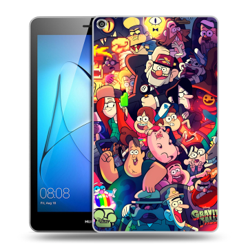 Силиконовый чехол на Huawei MediaPad T3 8 с принтом Gravity Falls Гравити Фолз