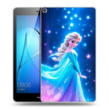 Силиконовый чехол на Huawei MediaPad T3 8 с принтом Холодное сердце Frozen
