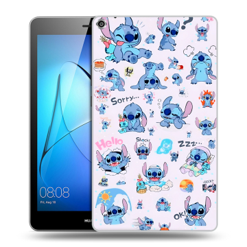 Силиконовый чехол на Huawei MediaPad T3 8 с принтом Лило и Стич