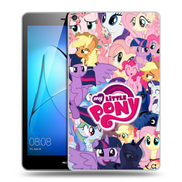 Силиконовый чехол на Huawei MediaPad T3 8 с принтом My little pony Дружба чудо
