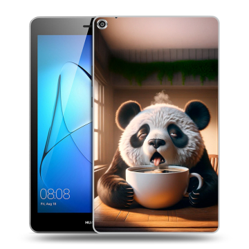 Силиконовый чехол на Huawei MediaPad T3 8 с принтом смешная панда Силиконовый чехол на Huawei MediaPad T3 8 с принтом смешная панда