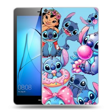 Силиконовый чехол на Huawei MediaPad T3 8 с принтом Лило и Стич