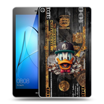 Силиконовый чехол на Huawei MediaPad T3 8 с принтом Дональд Дак Доллар