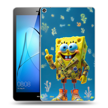 Силиконовый чехол на Huawei MediaPad T3 8 с принтом Спанч боб Спанчбоб Силиконовый чехол на Huawei MediaPad T3 8 с принтом Спанч боб Спанчбоб