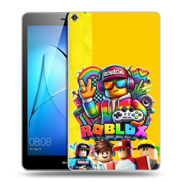 Силиконовый чехол на Huawei MediaPad T3 8 с принтом Roblox Роблокс