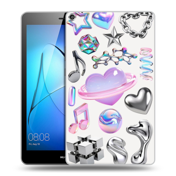 Силиконовый чехол на Huawei MediaPad T3 8 с принтом Y2K Силиконовый чехол на Huawei MediaPad T3 8 с принтом Y2K