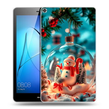 Силиконовый чехол на Huawei MediaPad T3 8 с принтом Новый год