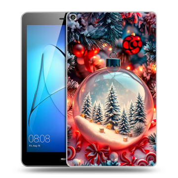 Силиконовый чехол на Huawei MediaPad T3 8 с принтом Новый год