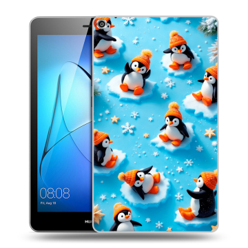 Силиконовый чехол на Huawei MediaPad T3 8 с принтом Новый год