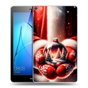 Силиконовый чехол на Huawei MediaPad T3 8 с принтом Новый год
