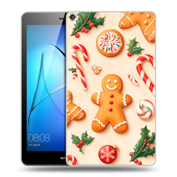 Силиконовый чехол на Huawei MediaPad T3 8 с принтом Новый год