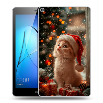 Силиконовый чехол на Huawei MediaPad T3 8 с принтом Новый год