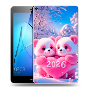 Силиконовый чехол на Huawei MediaPad T3 8 с принтом Новый год