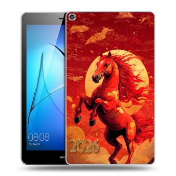 Силиконовый чехол на Huawei MediaPad T3 8 с принтом Новый год