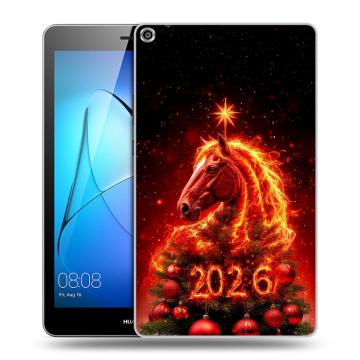 Силиконовый чехол на Huawei MediaPad T3 8 с принтом Новый год