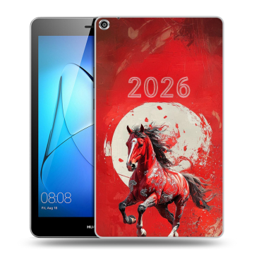 Силиконовый чехол на Huawei MediaPad T3 8 с принтом Новый год