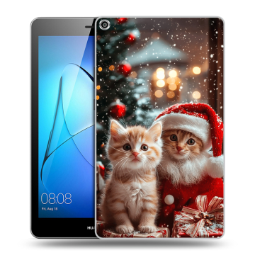 Силиконовый чехол на Huawei MediaPad T3 8 с принтом Новый год