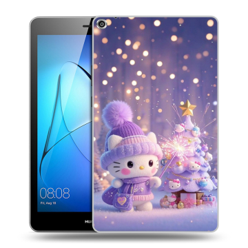 Силиконовый чехол на Huawei MediaPad T3 8 с принтом Новый год