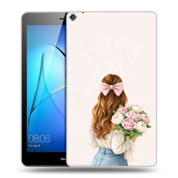 Силиконовый чехол на Huawei MediaPad T3 8 с принтом женский