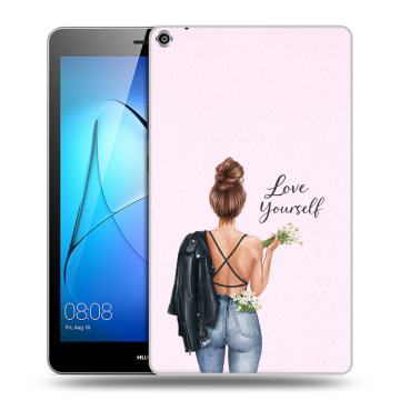 Силиконовый чехол на Huawei MediaPad T3 8 с принтом женский