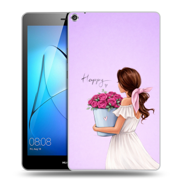 Силиконовый чехол на Huawei MediaPad T3 8 с принтом женский