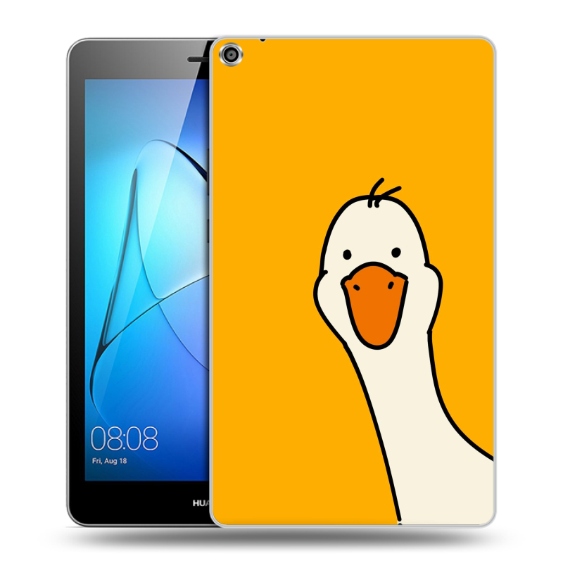 Силиконовый чехол на Huawei MediaPad T3 8 с принтом Утка Силиконовый чехол на Huawei MediaPad T3 8 с принтом Утка