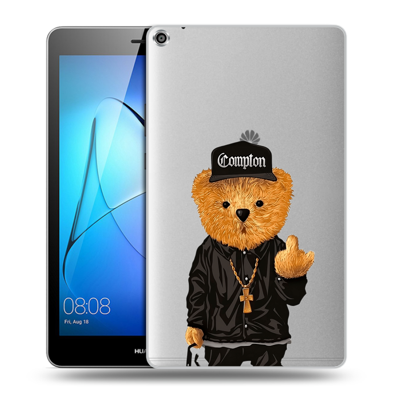Силиконовый чехол на Huawei MediaPad T3 8 с принтом Плюшевый медведь Силиконовый чехол на Huawei MediaPad T3 8 с принтом Плюшевый медведь
