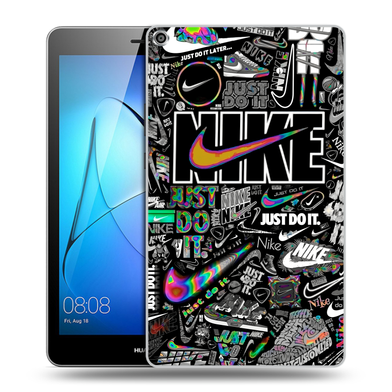 Силиконовый чехол на Huawei MediaPad T3 8 с принтом Найк Силиконовый чехол на Huawei MediaPad T3 8 с принтом Найк