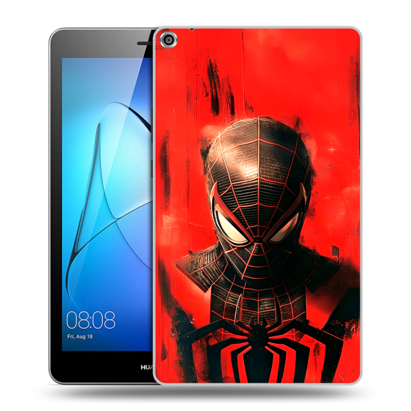 Силиконовый чехол на Huawei MediaPad T3 8 с принтом человек паук spiderman Силиконовый чехол на Huawei MediaPad T3 8 с принтом человек паук spiderman