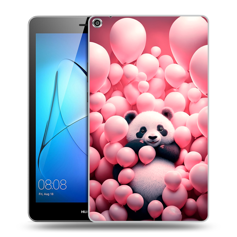 Силиконовый чехол на Huawei MediaPad T3 8 с принтом Панда Силиконовый чехол на Huawei MediaPad T3 8 с принтом Панда