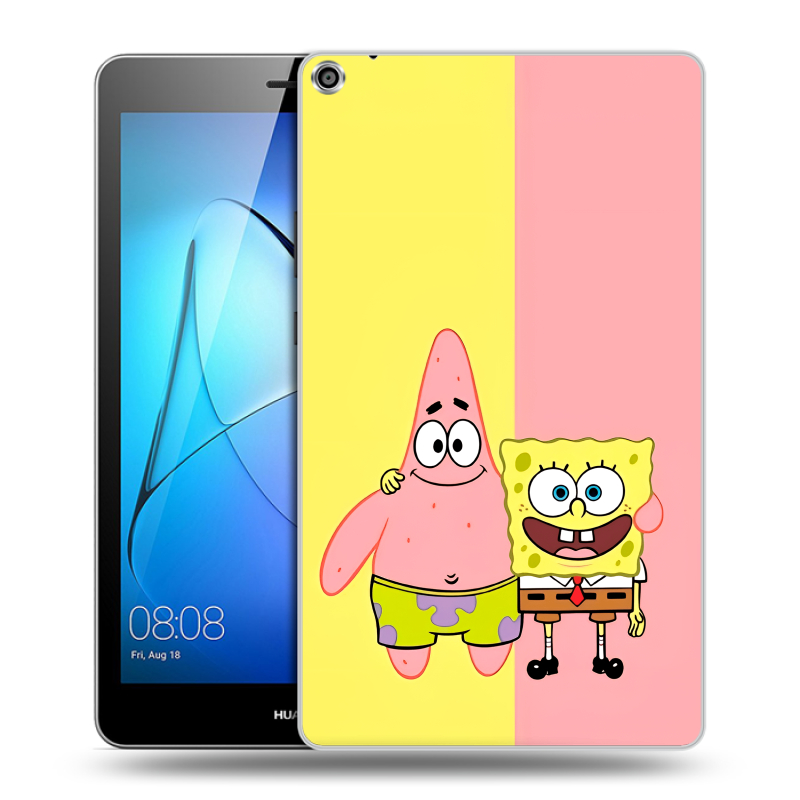 Силиконовый чехол на Huawei MediaPad T3 8 с принтом Спанч боб Спанчбоб Силиконовый чехол на Huawei MediaPad T3 8 с принтом Спанч боб Спанчбоб