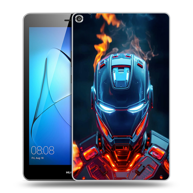 Силиконовый чехол на Huawei MediaPad T3 8 с принтом IronMan Железный человек Силиконовый чехол на Huawei MediaPad T3 8 с принтом IronMan Железный человек