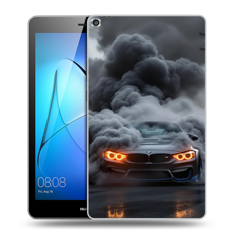 Силиконовый чехол на Huawei MediaPad T3 8 с принтом BMW БМВ Силиконовый чехол на Huawei MediaPad T3 8 с принтом BMW БМВ