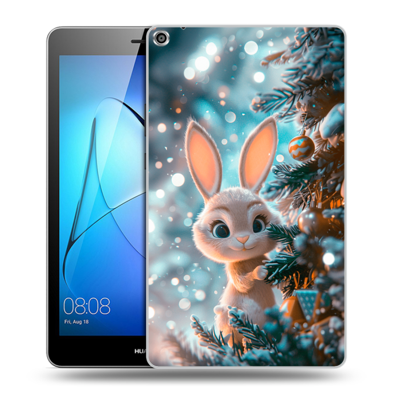 Силиконовый чехол на Huawei MediaPad T3 8 с принтом Новый год Силиконовый чехол на Huawei MediaPad T3 8 с принтом Новый год