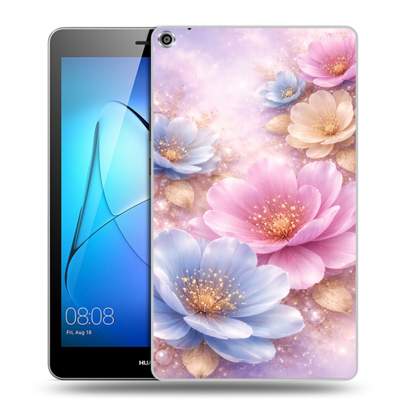 Силиконовый чехол на Huawei MediaPad T3 8 с принтом женский Силиконовый чехол на Huawei MediaPad T3 8 с принтом женский