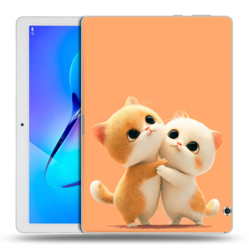 Силиконовый чехол на планшета Huawei MediaPad T3 10 с принтом Милые котики Силиконовый чехол на планшета Huawei MediaPad T3 10 с принтом Милые котики
