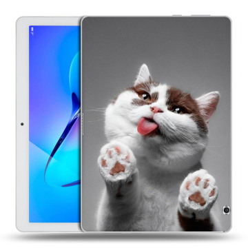 Силиконовый чехол на планшета Huawei MediaPad T3 10 с принтом Коты Силиконовый чехол на планшета Huawei MediaPad T3 10 с принтом Коты