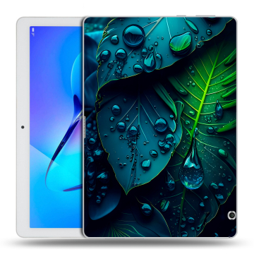Силиконовый чехол на планшета Huawei MediaPad T3 10 с принтом Листья Силиконовый чехол на планшета Huawei MediaPad T3 10 с принтом Листья