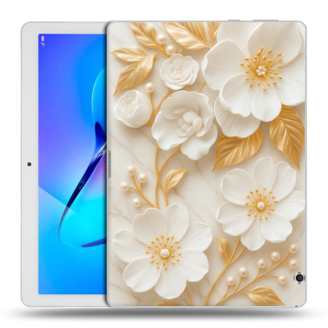 Силиконовый чехол на Huawei MediaPad T3 10 с принтом Цветы Силиконовый чехол на Huawei MediaPad T3 10 с принтом Цветы