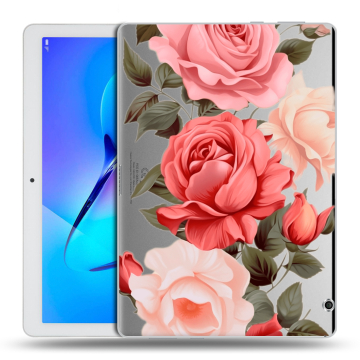 Силиконовый чехол на Huawei MediaPad T3 10 с принтом Розы Силиконовый чехол на Huawei MediaPad T3 10 с принтом Розы
